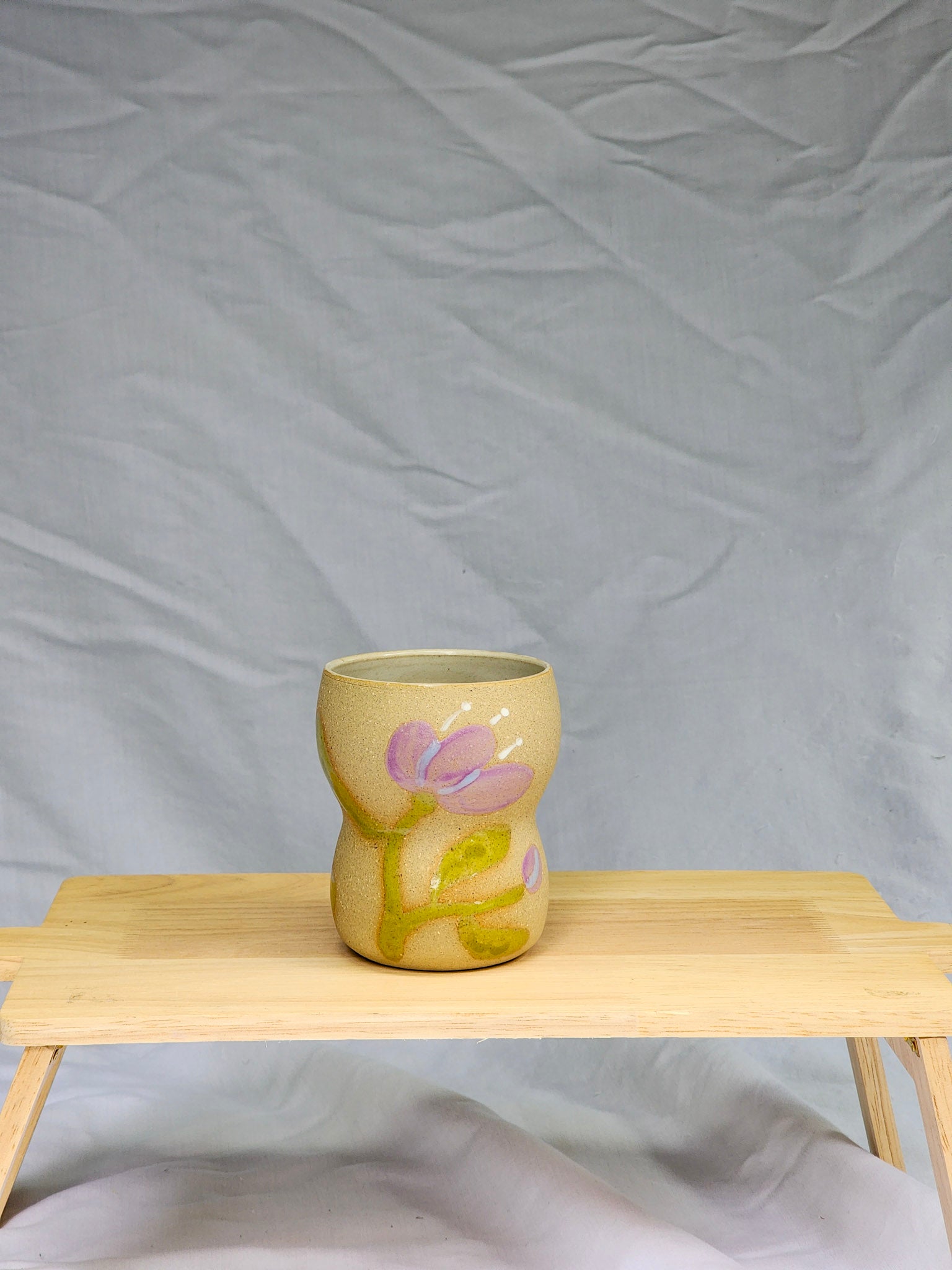 lilac flowers cup - Kaelceramic