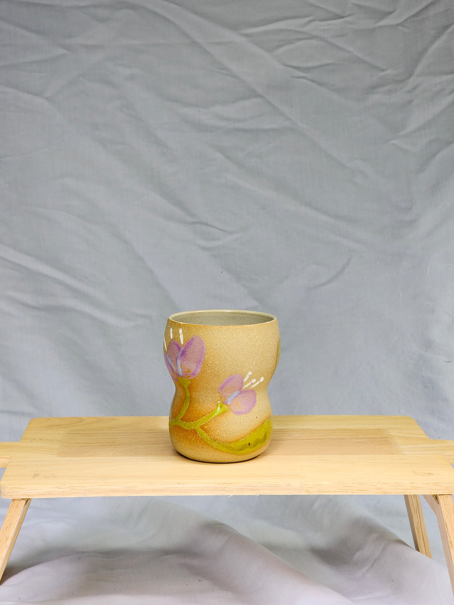 lilac flowers cup - Kaelceramic
