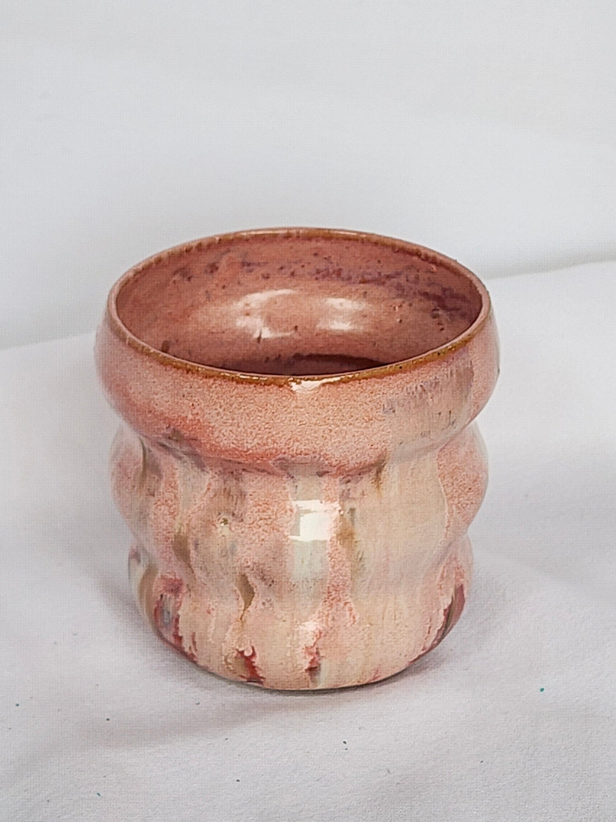 pink vase shell cup - Kaelceramic
