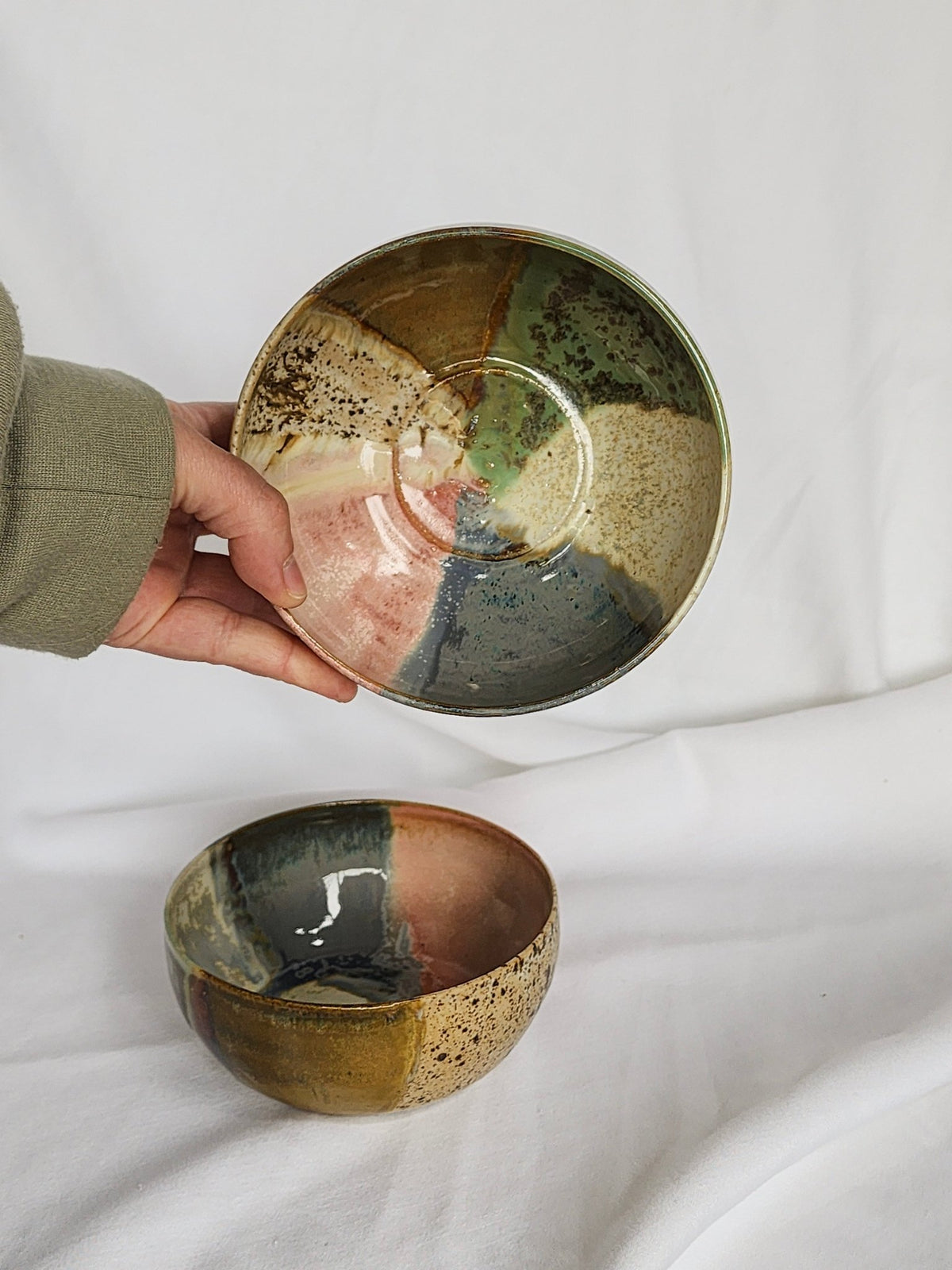 shell color block bowl - Kaelceramic