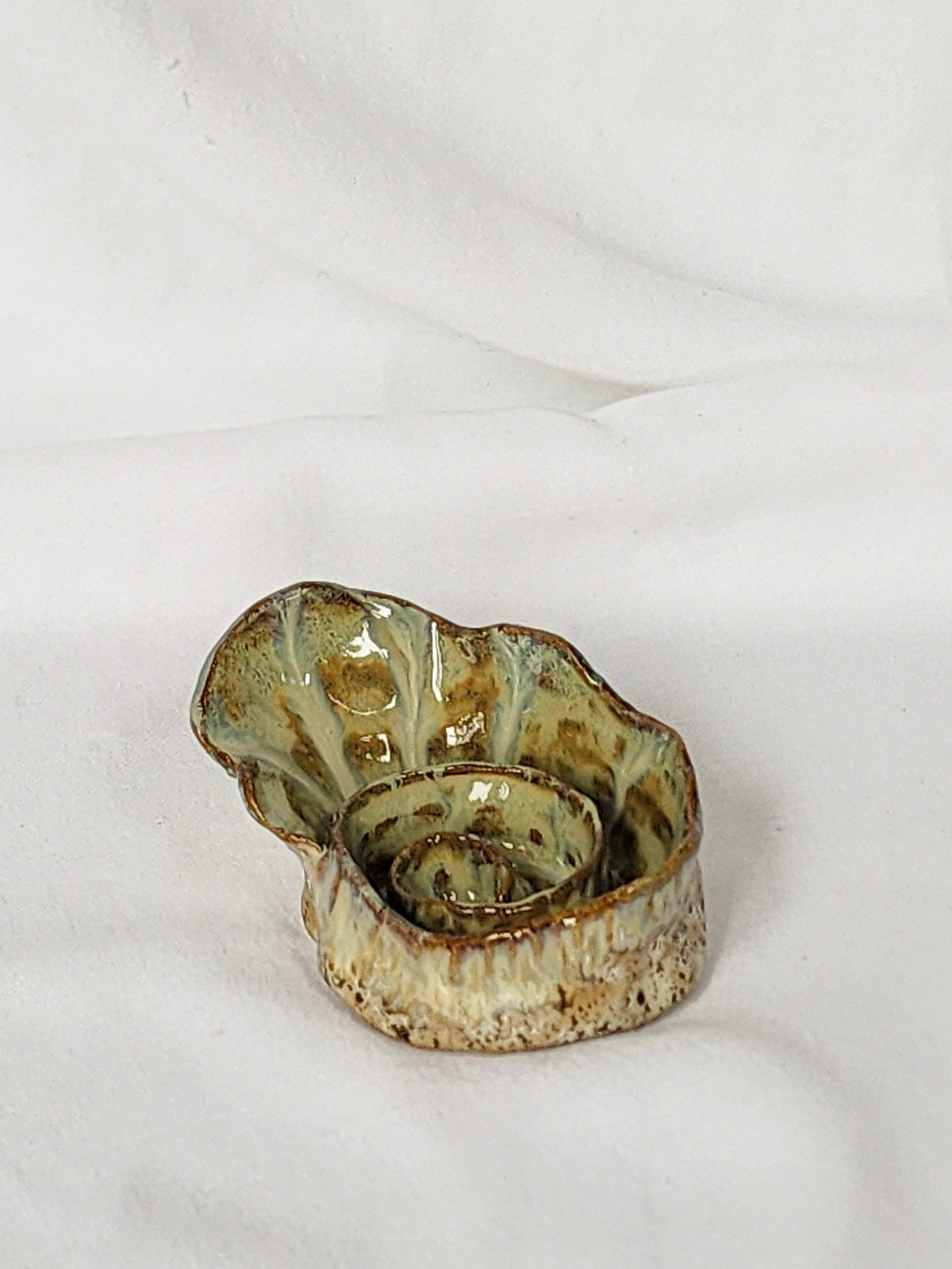 spiral shell trinket dish - Kaelceramic