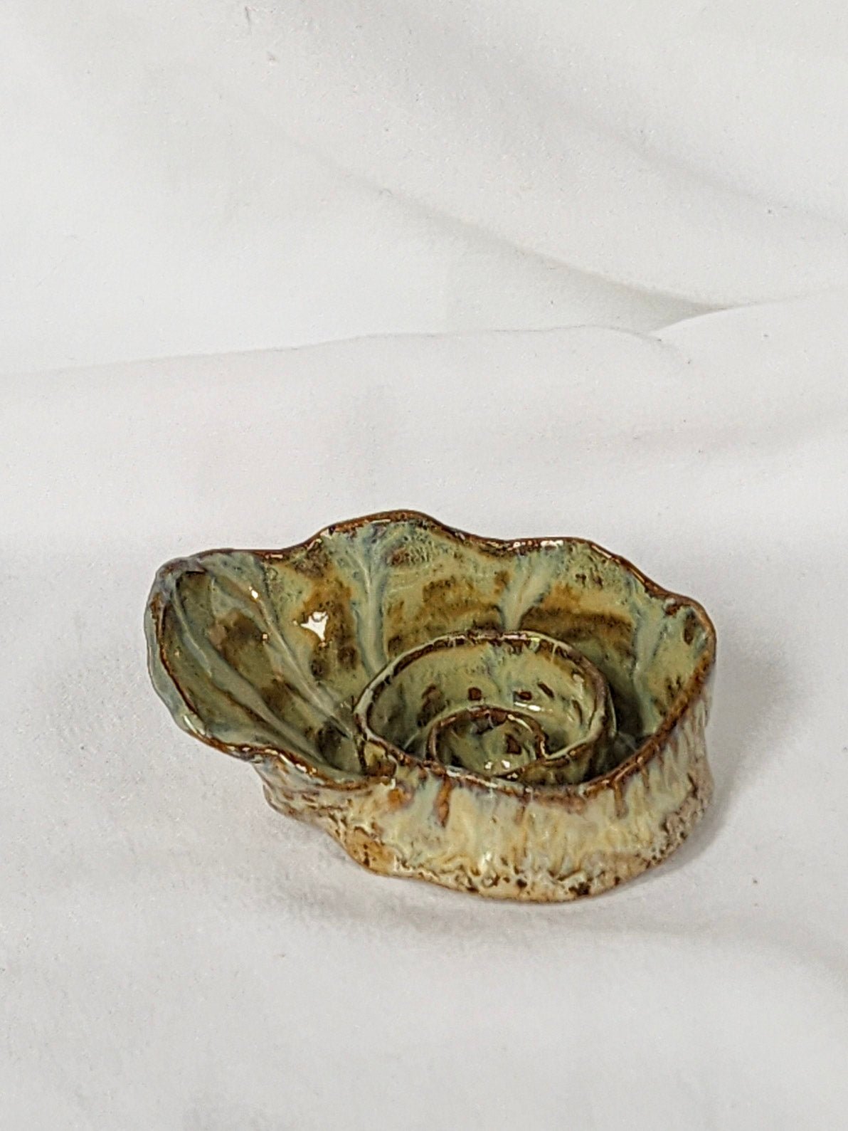 spiral shell trinket dish - Kaelceramic