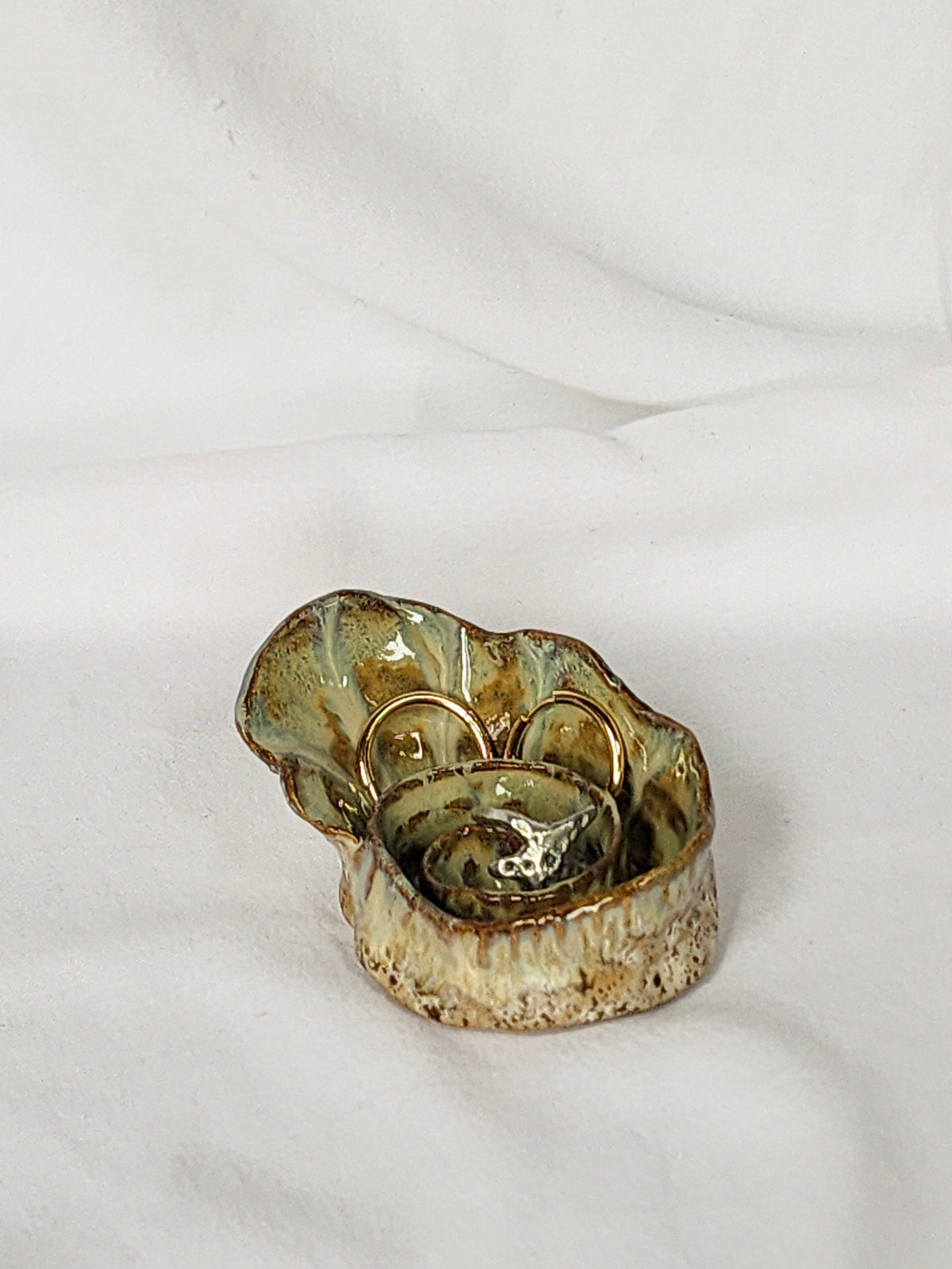 spiral shell trinket dish - Kaelceramic